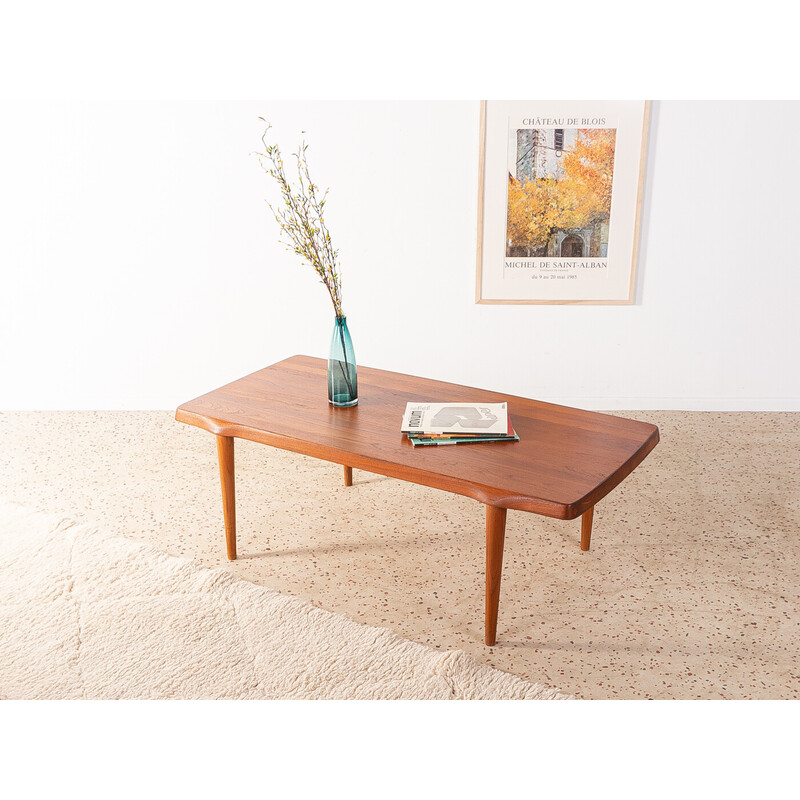 Vintage teak coffee table by John Bone for Mikael Laursen, Denmark 1960s