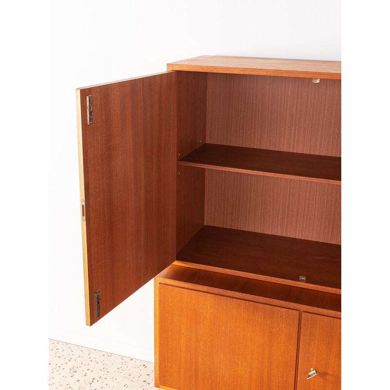 Vintage teak and steel chest of drawers, Germany 1960s