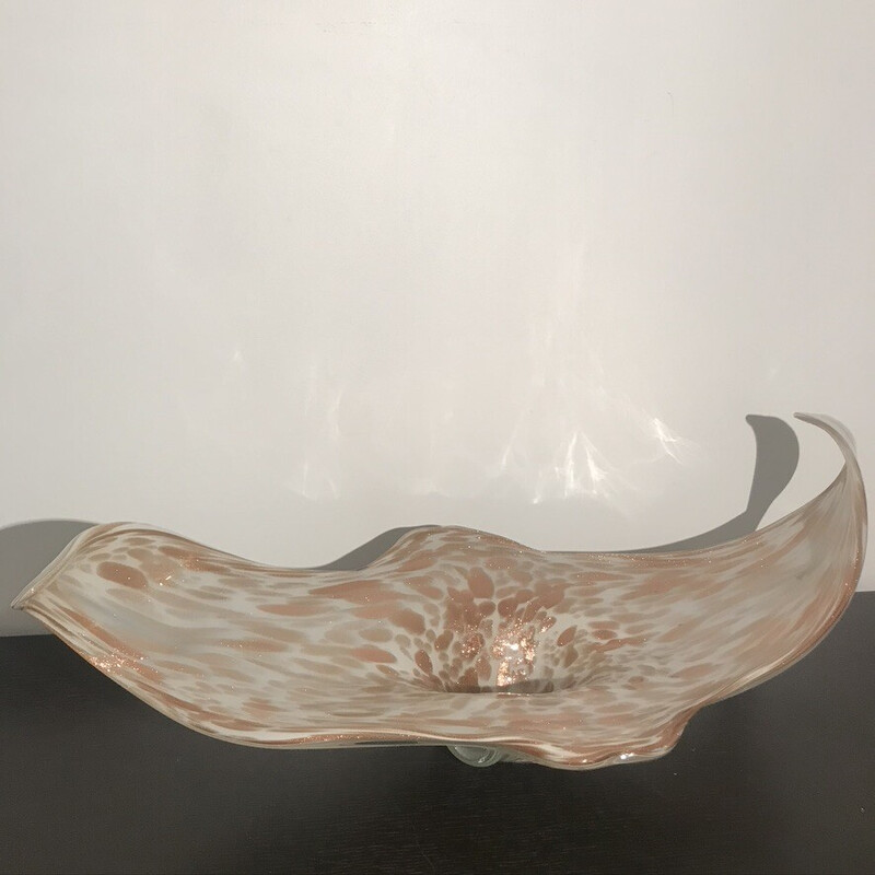 Vintage-Schale aus Glas und Kupfer für Fratelli