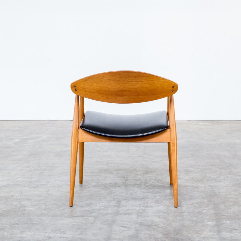 Teak plywood scandinavian chair - 1970s