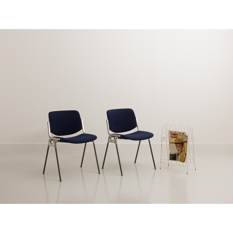 Paar vintage Dsc106 stoelen van Giancarlo Piretti voor Castelli, 1970