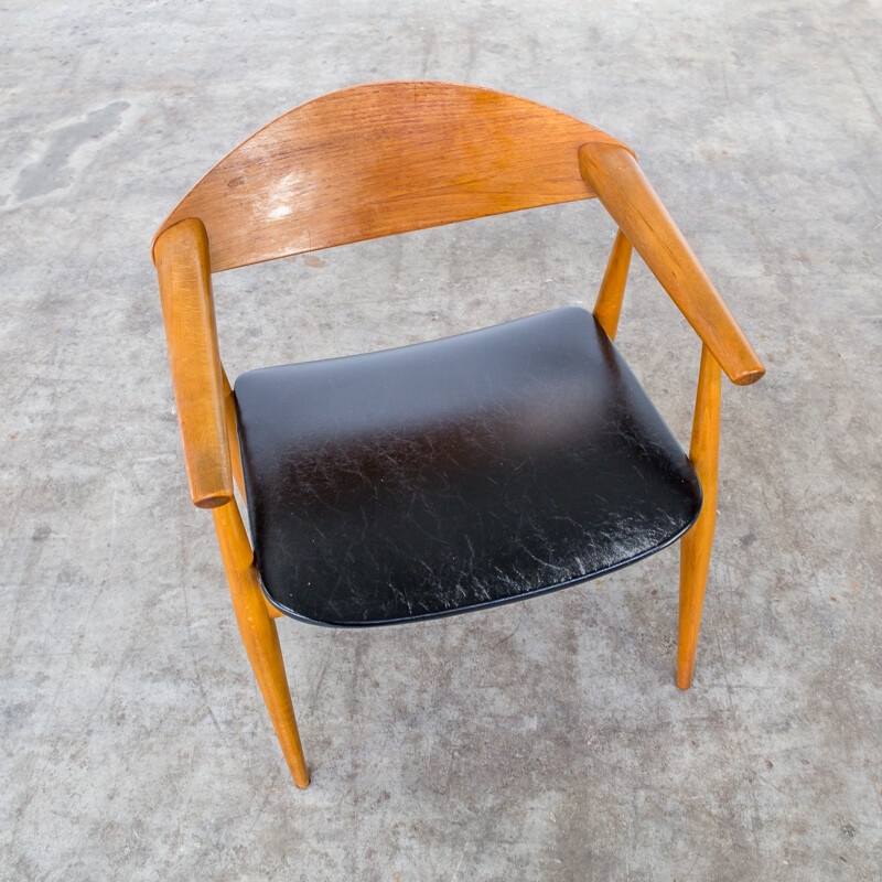 Teak plywood scandinavian chair - 1970s