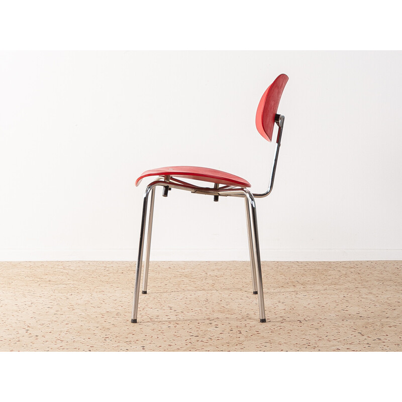 Vintage Se68 chair in steel and beech by Egon Eiermann for Wilde & Spieth, Germany 1950s