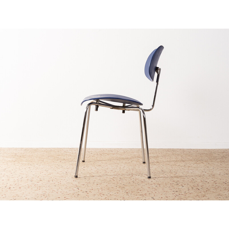 Vintage Se68 chair in steel and beech by Egon Eiermann for Wilde & Spieth, Germany 1950s