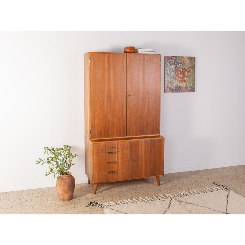 Vintage walnut cabinet, Germany 1950s