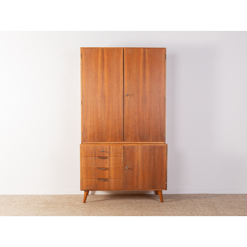 Vintage walnut cabinet, Germany 1950s