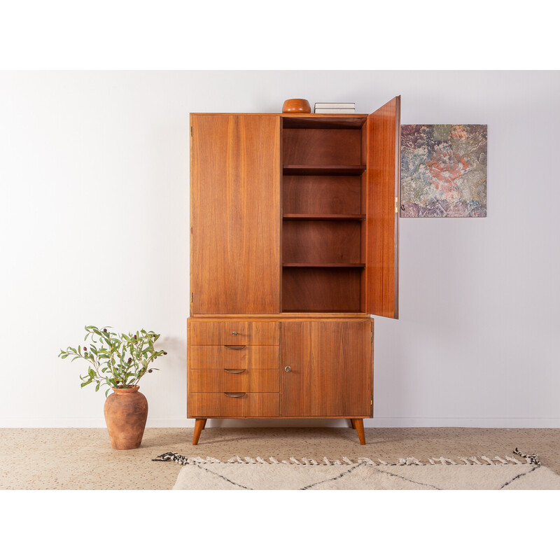 Vintage walnoten kabinet, Duitsland 1950