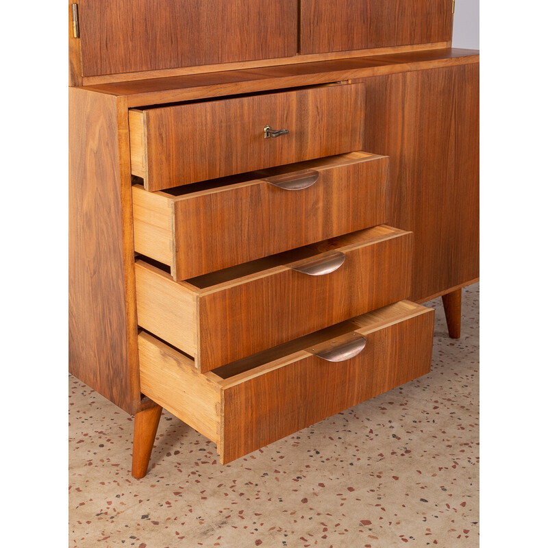 Vintage walnut cabinet, Germany 1950s