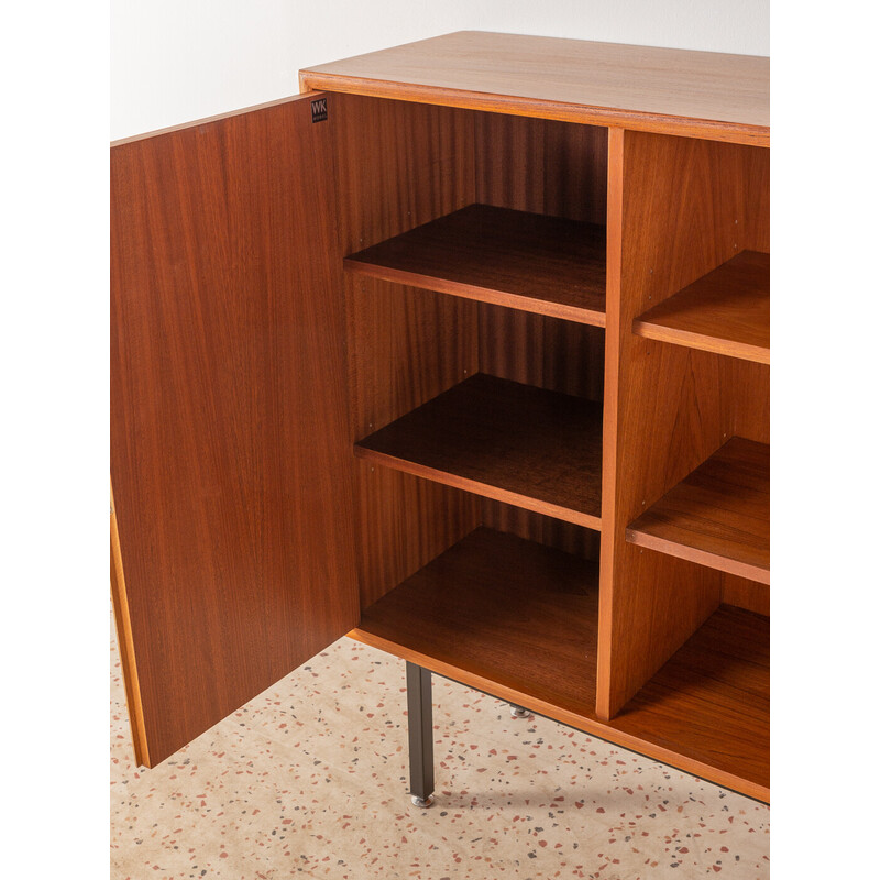 Vintage teak and steel chest of drawers for Wk Möbel, Germany 1960s