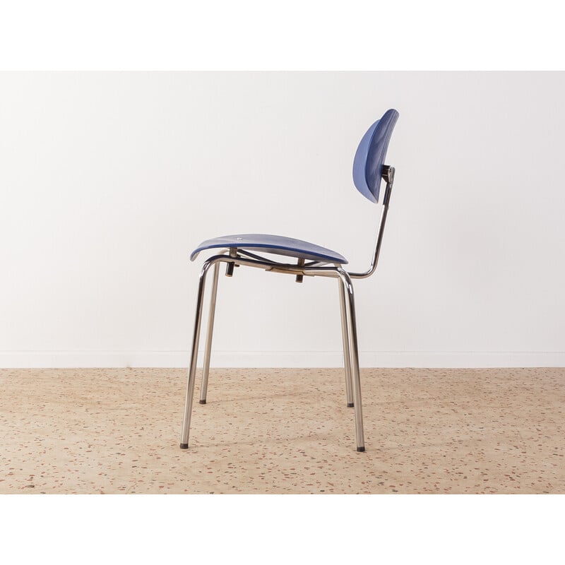 Vintage Se68 chair in steel and beech by Egon Eiermann for Wilde & Spieth, Germany 1950s