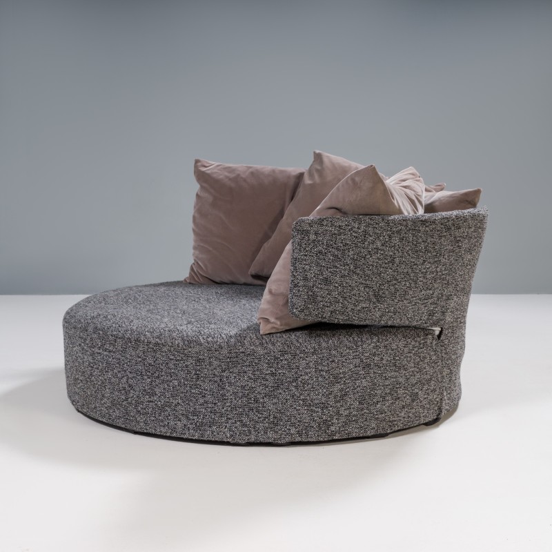 Canapé vintage en tissu gris par Antonio Citterio pour B&B Italia