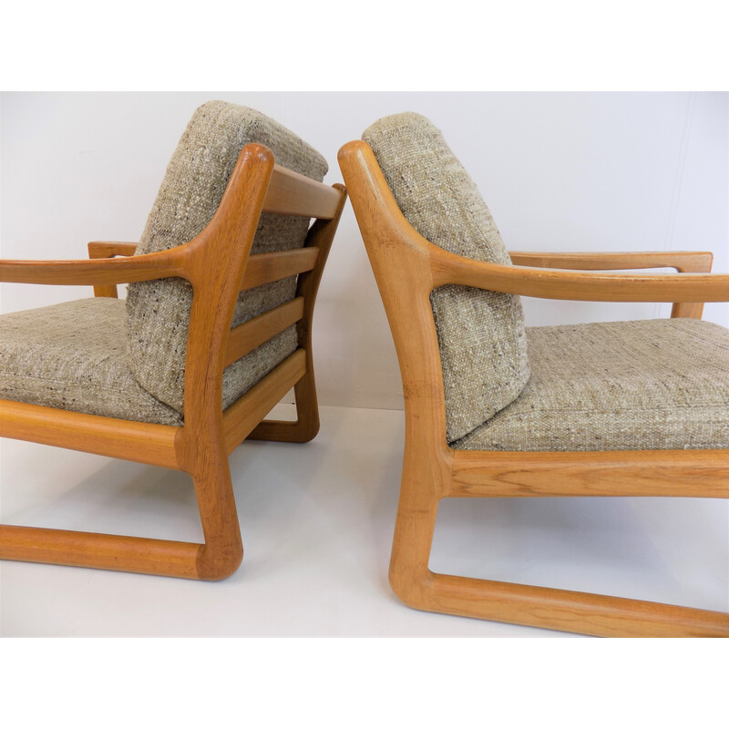 Paar Vintage-Sessel aus Teakholz von Johannes Andersen für Cfc Silkeborg, Dänemark 1960er Jahre
