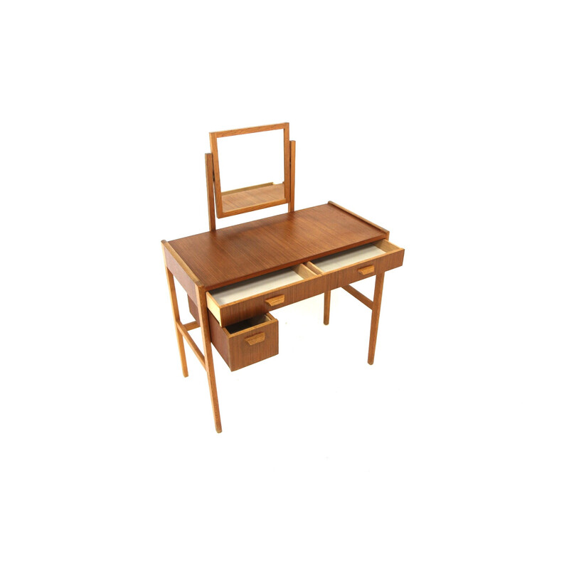 Vintage dressing table in teak and oak, Sweden 1960s