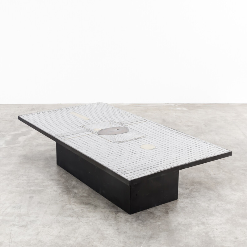 Raf Verjans coffee table with agaat - 1970