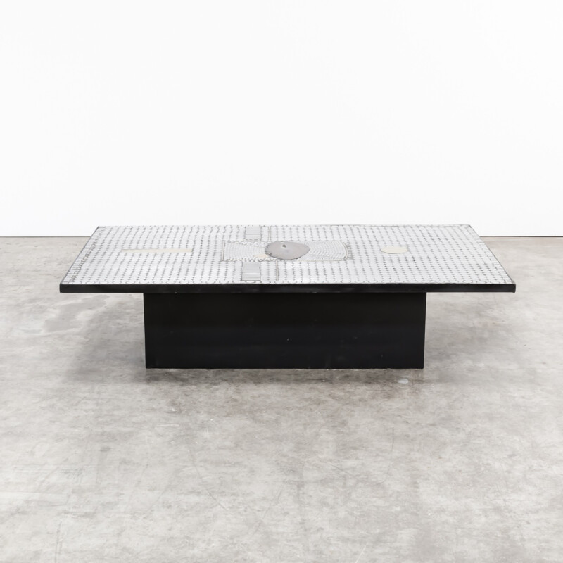 Raf Verjans coffee table with agaat - 1970