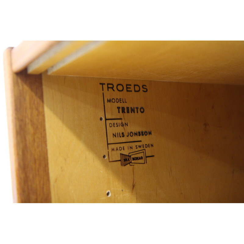 Vintage "Trento" teak dressoir van Nils Jonsson voor Troeds, Zweden 1960