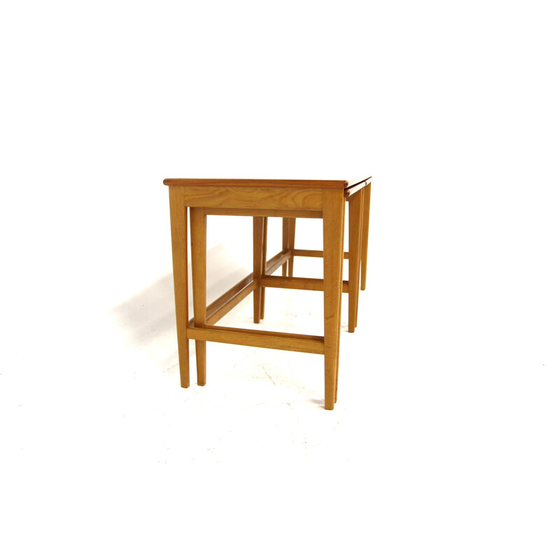 Vintage teak nesting tables, Sweden 1960s