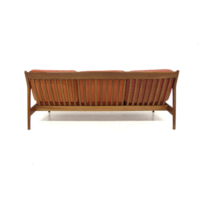 Vintage-Sofa "Usa 75" in Walnuss von Folke Ohlsson für Bodafors, Schweden 1960