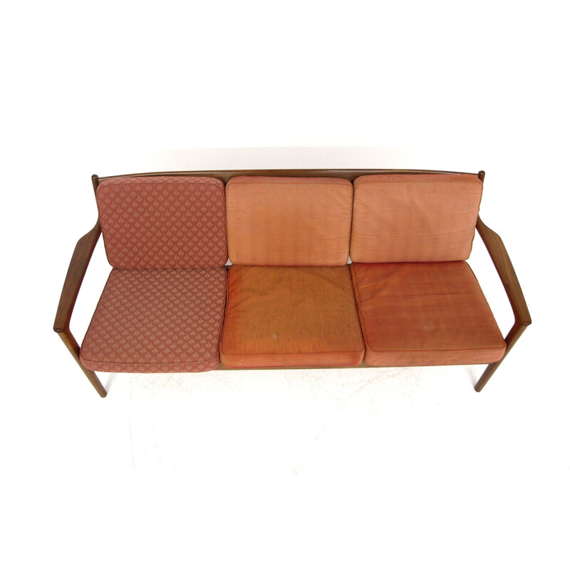 Vintage "Usa 75" sofa in walnut by Folke Ohlsson for Bodafors, Sweden 1960s