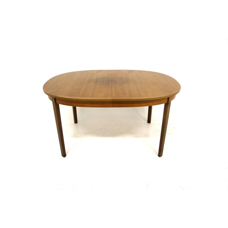 Vintage walnoten tafel, Zweden 1960