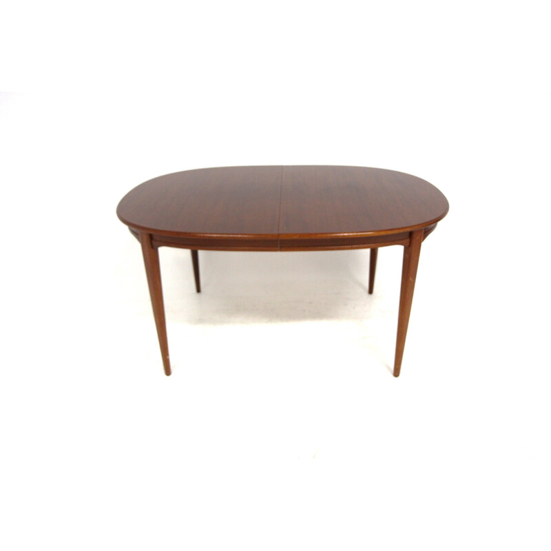 Vintage mahonie tafel met verlengstukken, Zweden 1960