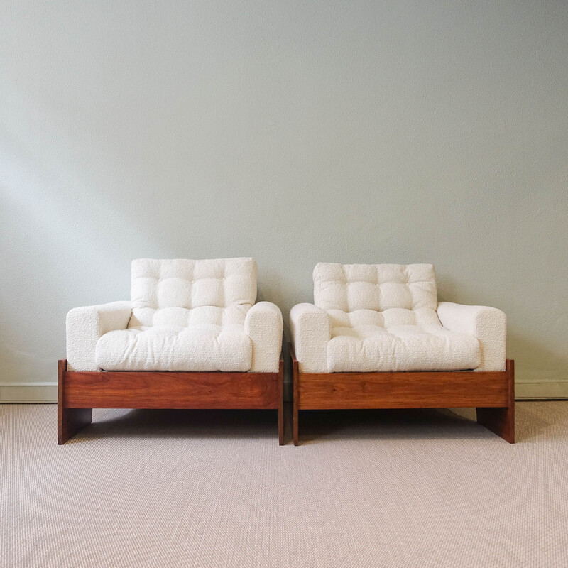 Pair of vintage Brazilian armchairs, 1960s