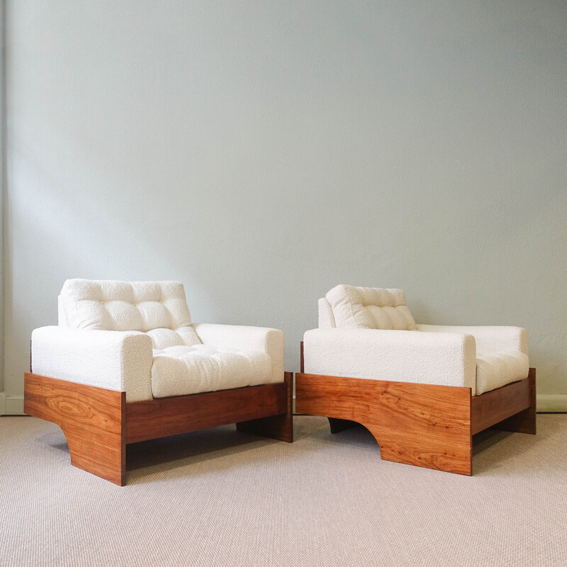 Pair of vintage Brazilian armchairs, 1960s