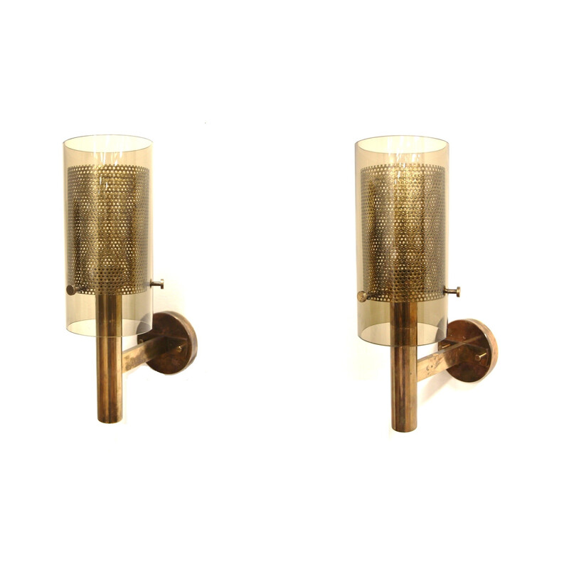 Pair of vintage wall lamp "V147" by Hans Agne Jakobsson, Sweden 1970