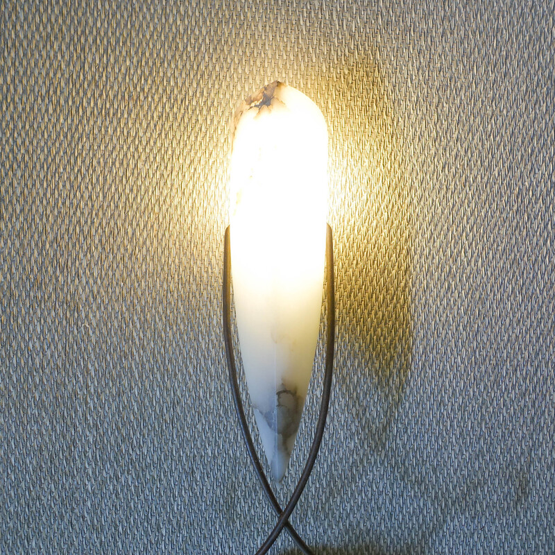 Coppia di lampade da parete vintage di Jean-François Crochet per Terzani, anni '80