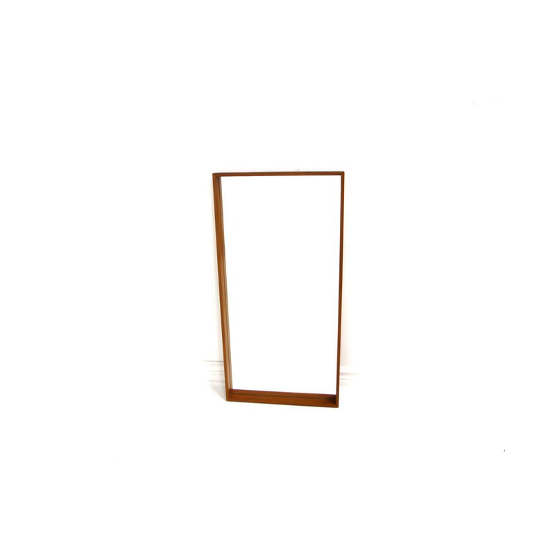 Scandinavian vintage teak mirror by Fröseke, Sweden 1960