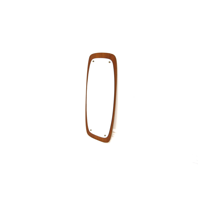 Scandinavian vintage teak mirror by Fröseke, Sweden 1960