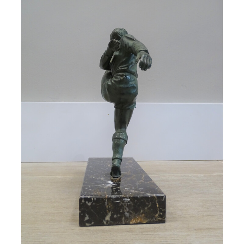 Escultura do Campeonato do Mundo Vintage em bronze, 1930