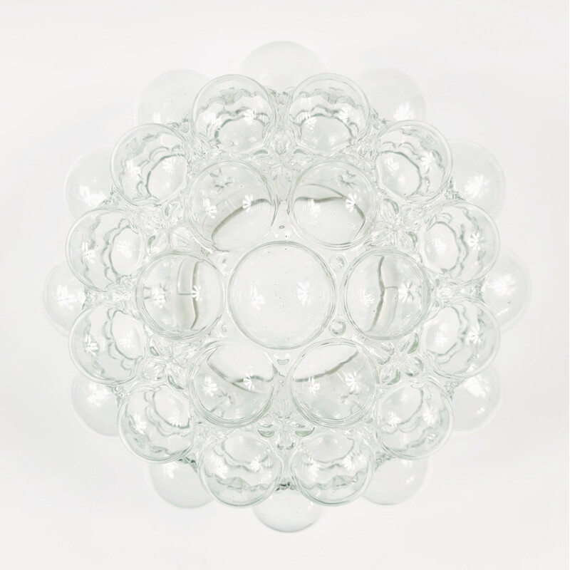 Mid-century bubble glass ceiling lamp by Helena Tynell for Limburg, Germany 1970s