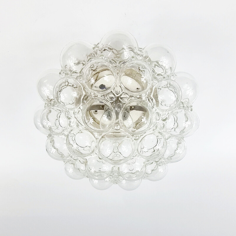 Mid-century bubble glass ceiling lamp by Helena Tynell for Limburg, Germany 1970s
