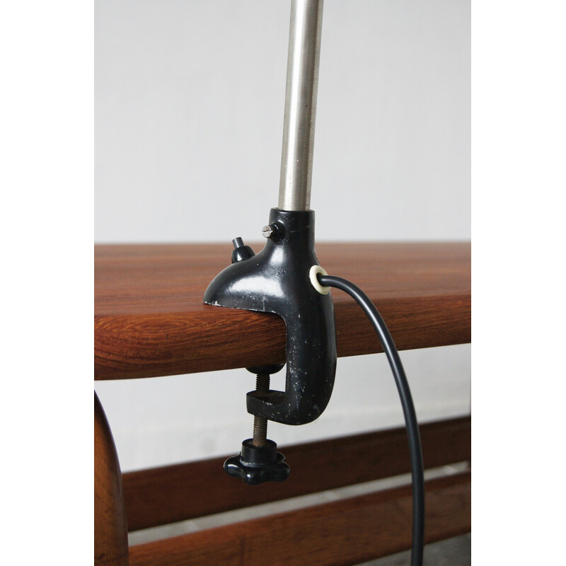 Lámpara de mesa negra vintage Bauhaus de Christian Dell para Kaiser Leuchten, años 50