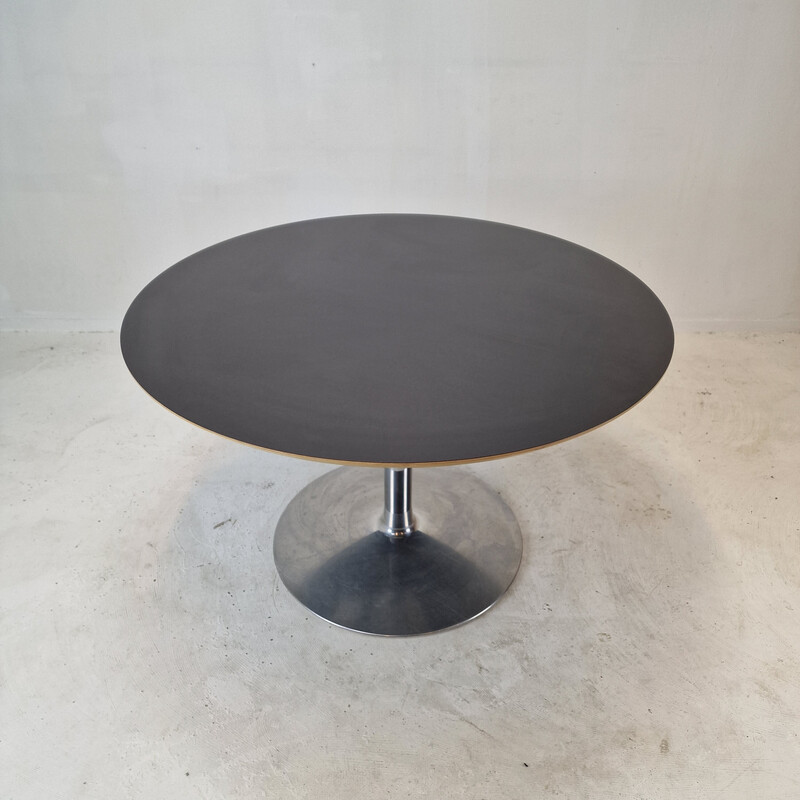 Vintage round dining table by Pierre Paulin for Artifort