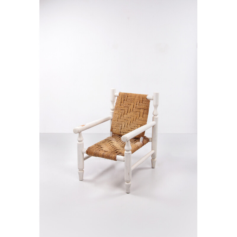 Vintage fauteuil van Adrian Audoux en Freda Minet voor Vibo, 1950