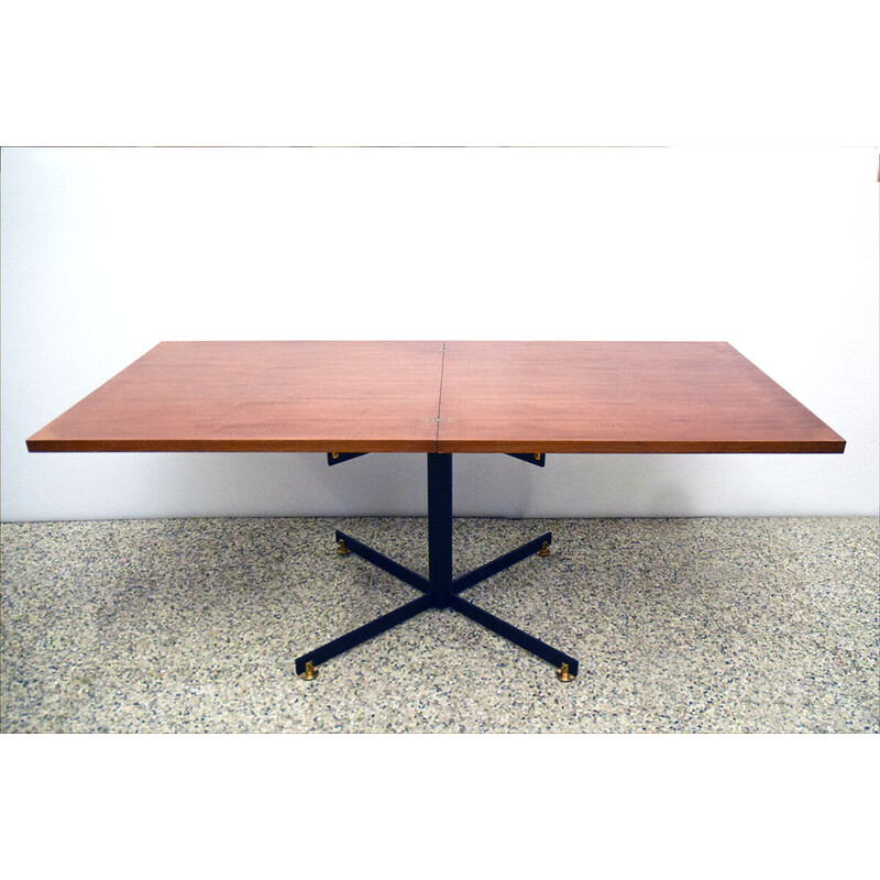 Vintage rosewood extending table by Ignazio Gardella for Azucena, 1950s