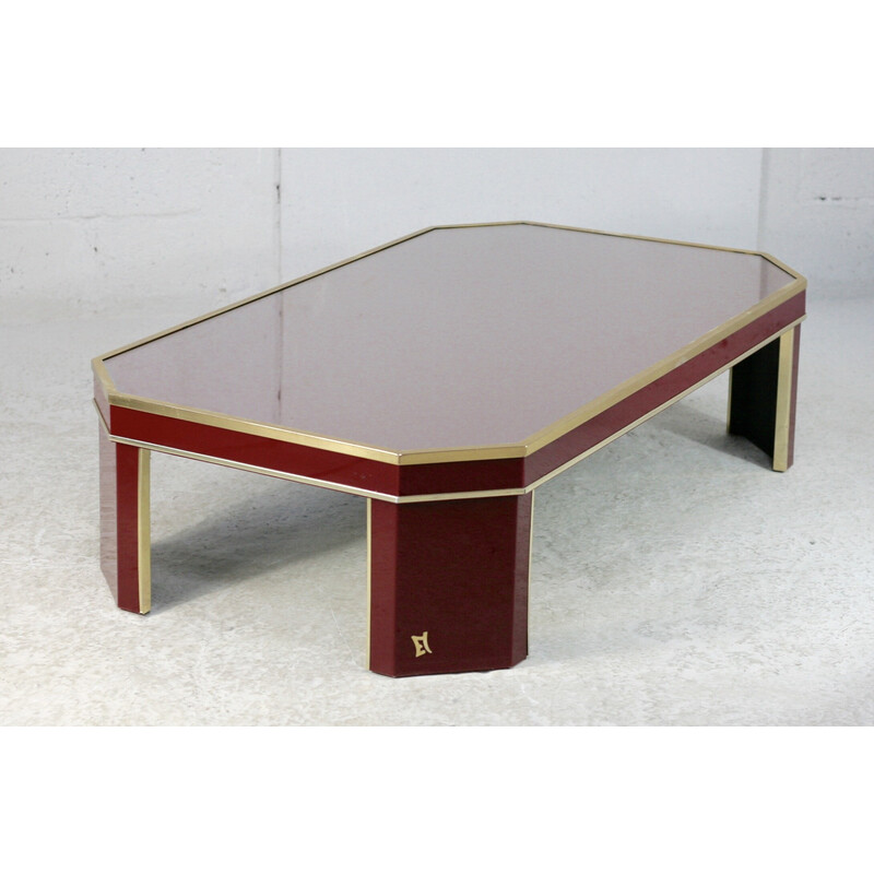 Vintage coffee table by Eric Maville, France 1970