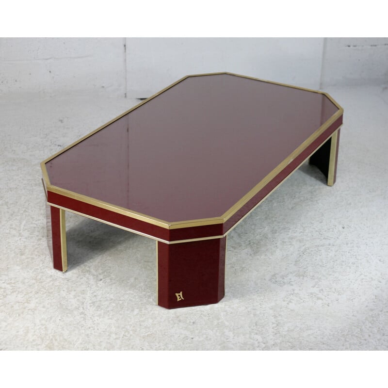 Vintage coffee table by Eric Maville, France 1970