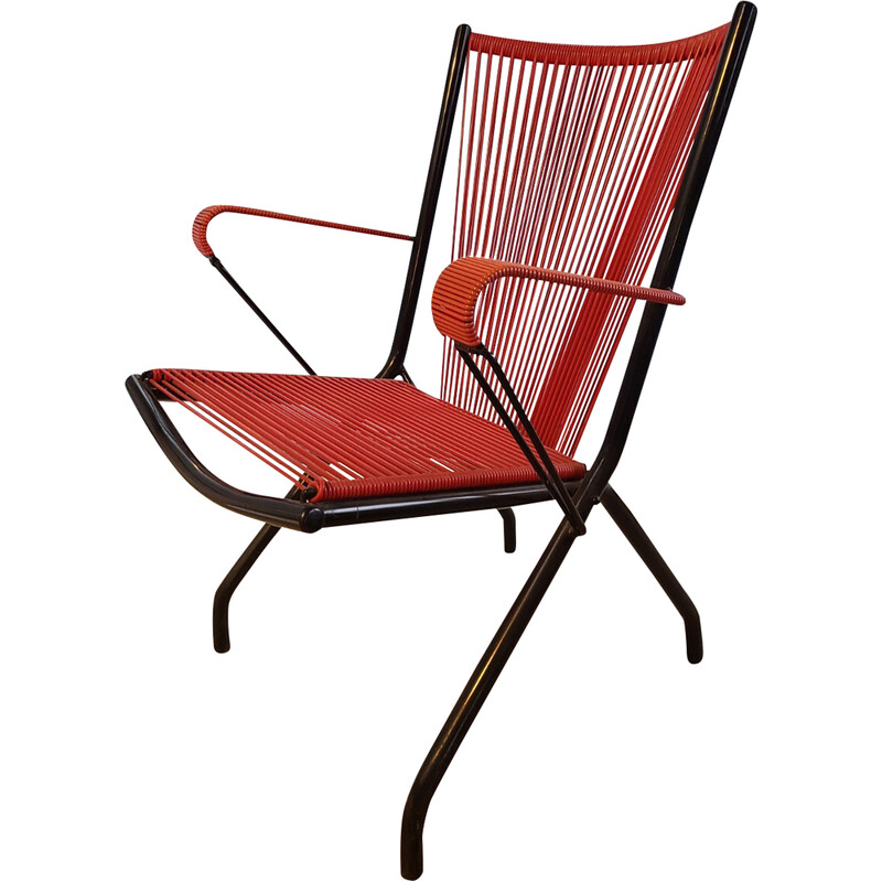 Vintage folding armchair by André Monpoix