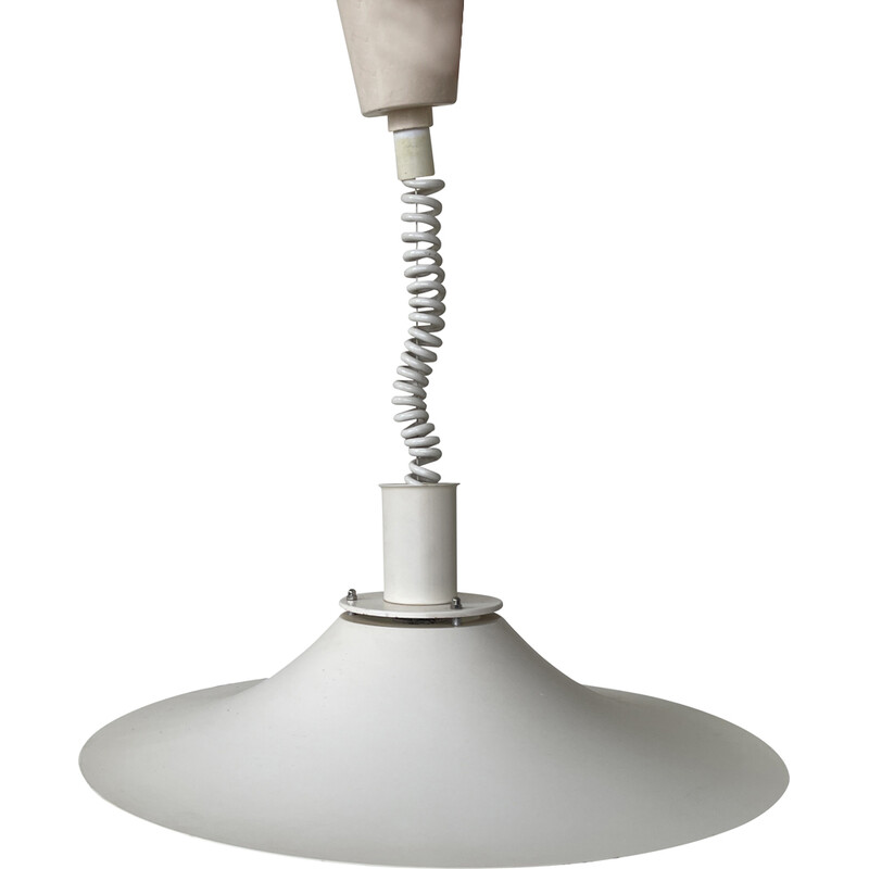 Lámpara colgante blanca de mediados de siglo, Dinamarca Años 60