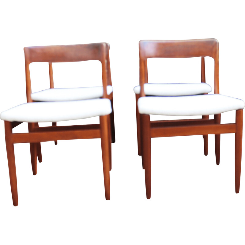 Set of 4 mid century teak dining chairs by John Herbert for Younger, 1950-1960s