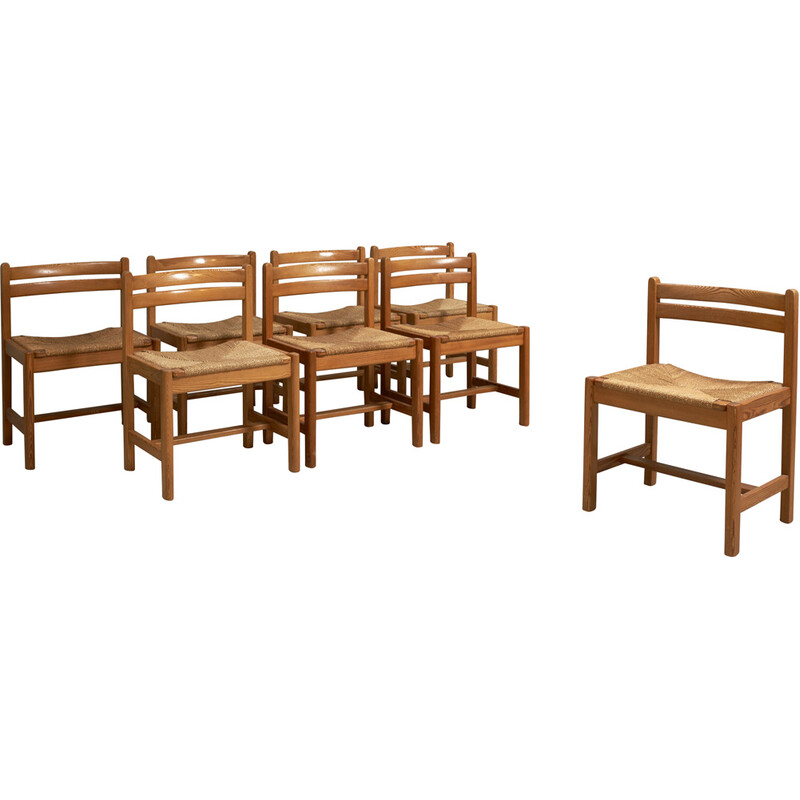 Conjunto de 4 cadeiras de jantar "Asserbo" vintage em pinho por Børge Mogensen para Ab Karl Andersson e Söner