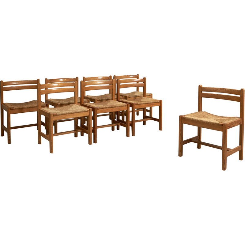 Set van 4 vintage "Asserbo" eetkamerstoelen in grenenhout van Børge Mogensen voor Ab Karl Andersson en Söner