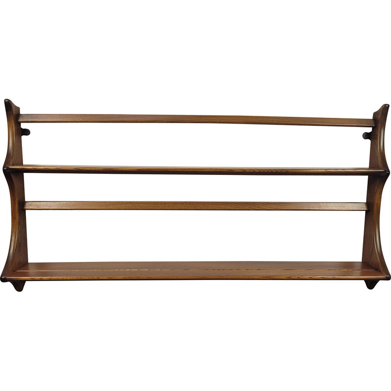 Vintage plate rack wall by Ercol, 1980s