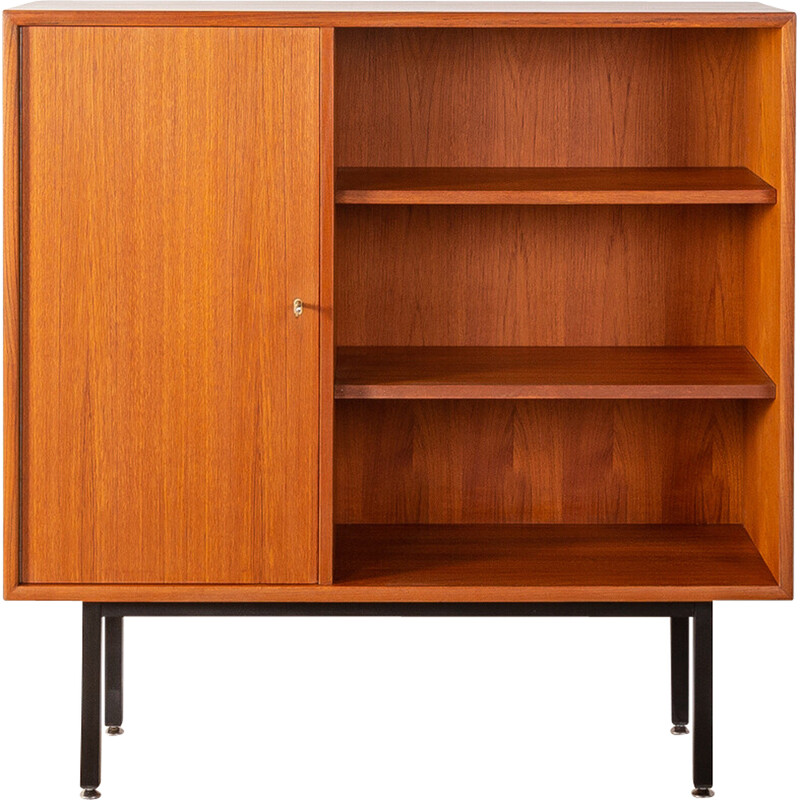 Vintage teak and steel chest of drawers for Wk Möbel, Germany 1960s