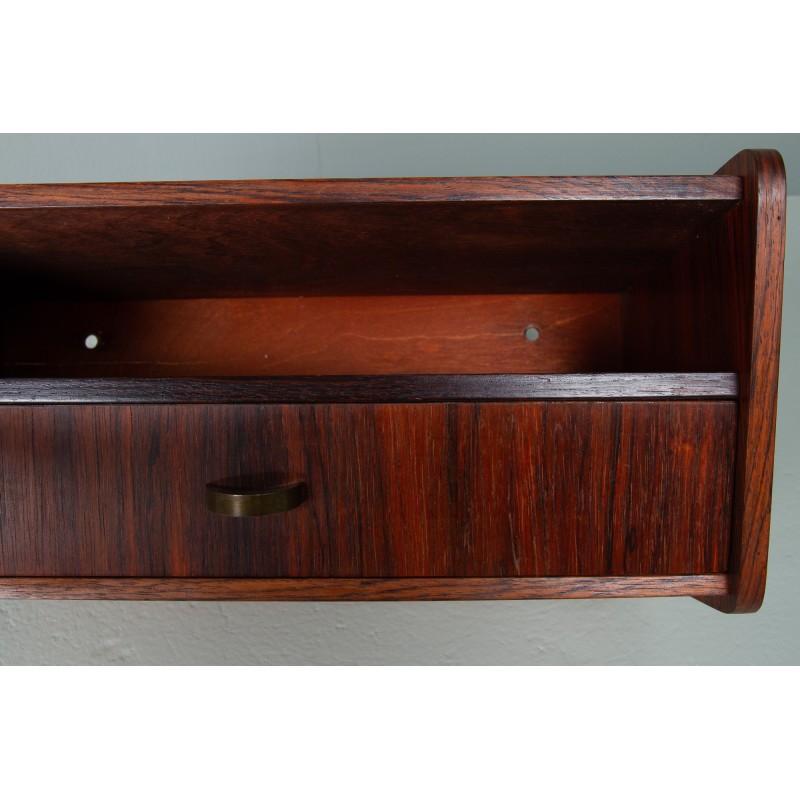 Vintage floating shelf in rosewood, Denmark 1960