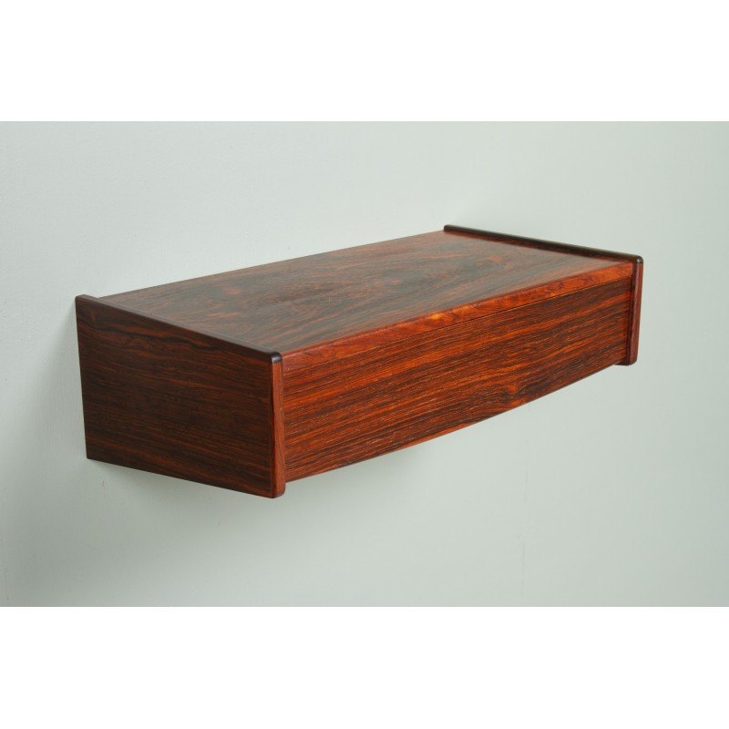 Vintage Danish wall shelf in rosewood, 1960s