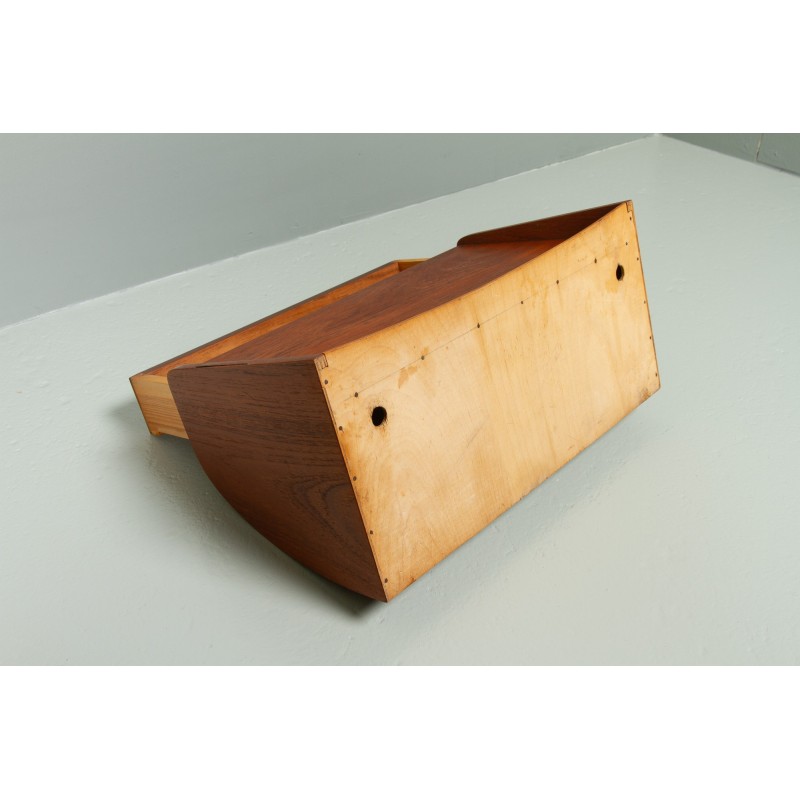 Vintage Danish wall shelf in teak, 1960s